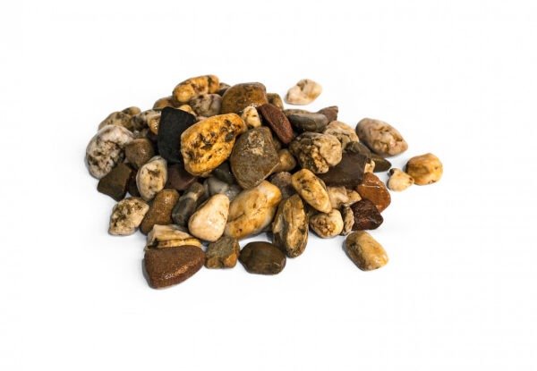 Rheinkies | Quarz Rundkorn | braun-bunt | 16-32mm o. 32-63mm | Bigbag 1000kg