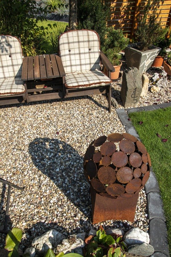 Rheinkies Gartengestaltung