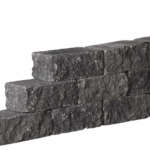 Mauerstein 30x15x12cm | Anthrazit | getrommelt, 4-seitig gespalten