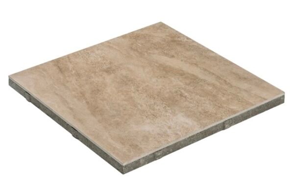 Keramikverbundplatte beige creme perlmutt, 1cm Keramik, 3cm Beton