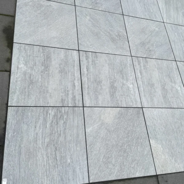 Keramikterrassenplatte 3 cm grau, 60x60cm, Palermo Grigio