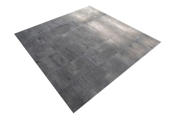 Terrassenplatte 30x60x5 in Grau-Anthrazit, 3D Ansicht