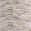 Riemchenpflaster warm-beige – 20×5×7,3 cm, voll durchgefärbt & getrommelt