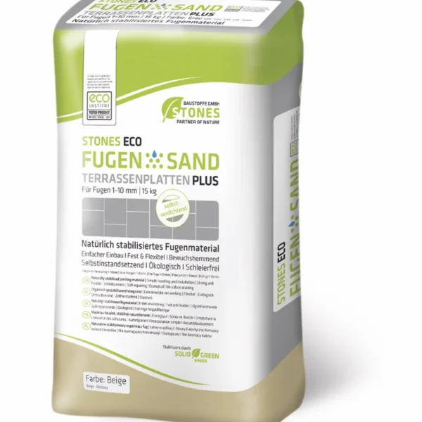 Fugensand Unkrautfrei Terrassenplatten Stones ECO Beige 15kg Sack