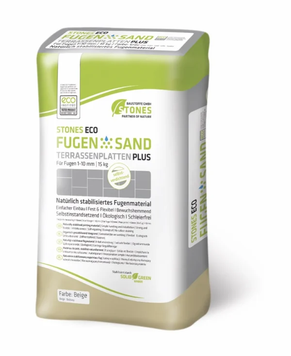 Fugensand Unkrautfrei Terrassenplatten Stones ECO Beige 15kg Sack