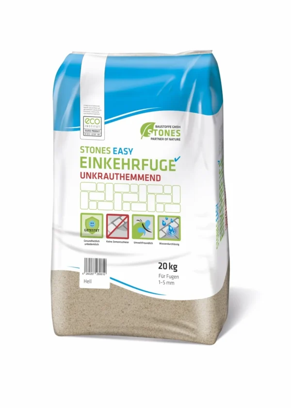 Fugensand Pflastersteine Unkrautfrei Stones Easy Einkehrsand Beige 20kg Sack