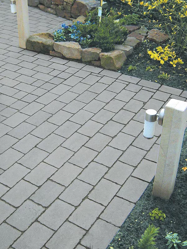 Antikpflaster gekollert grau | 21x14x7cm