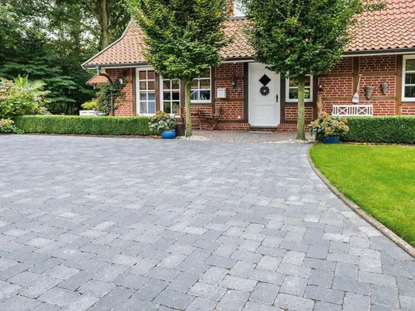 Antikpflaster gekollert grau | 21x14x7cm