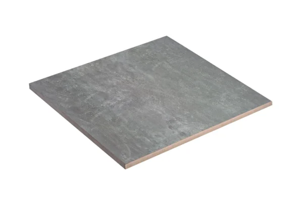 Keramik-Terrassenplatte Slim Cemento Basalt – 60×60×2 cm Feinsteinzeug
