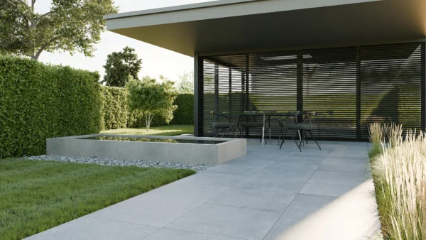 Keramik-Verbundplatte Grau "Bluestone" | 60x60x4cm