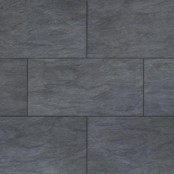 Keramik-Verbundplatte anthrazit „Trentino“ 40×80×4 cm – moderne Natursteinoptik für stilvolle Terrassen