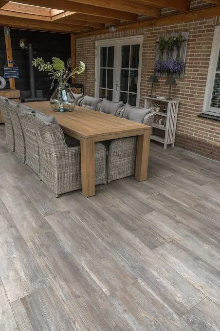 Keramik Verbundplatten Dark Oak "Woodlook" | 30x120x4cm