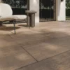 Keramik-Terrassenplatte Holzoptik Creme | Woodlook Ronco Dark | 40x120x3cm