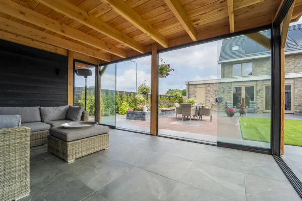 Keramik-Terrassenplatte Anthrazit "Pavia" | 2cm - verschiedene Größen