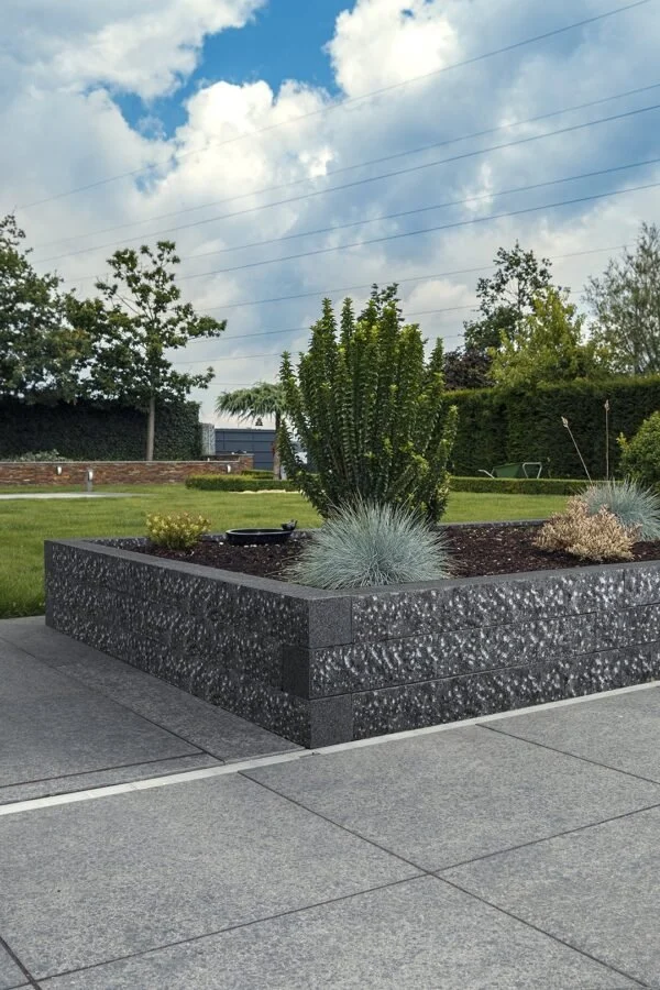 Palisade Anthrazit "Pacific Waterjet" Gabbro | 12cm verschiedene Größen