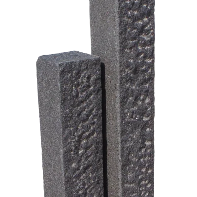 Palisade Anthrazit "Pacific Waterjet" Gabbro | 12cm verschiedene Größen
