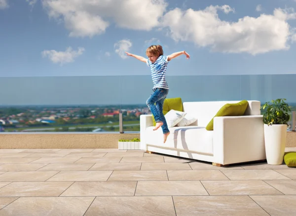 Keramik-Terrassenplatte Beige-Gelb "Trentino Giallo" | 2cm - verschiedene Größen