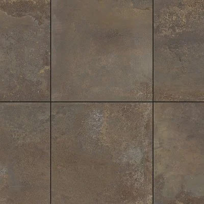 Keramik-Terrassenplatte Kupferbraun „Volterra“ | 60x60x2cm