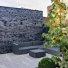 Keramik-Terrassenplatte Grau-Gekalkt "Woodlook" | 30x120x2cm