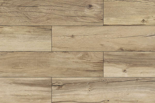 Terrassenplatte 30x120x2cm Holzoptik Eiche Natur